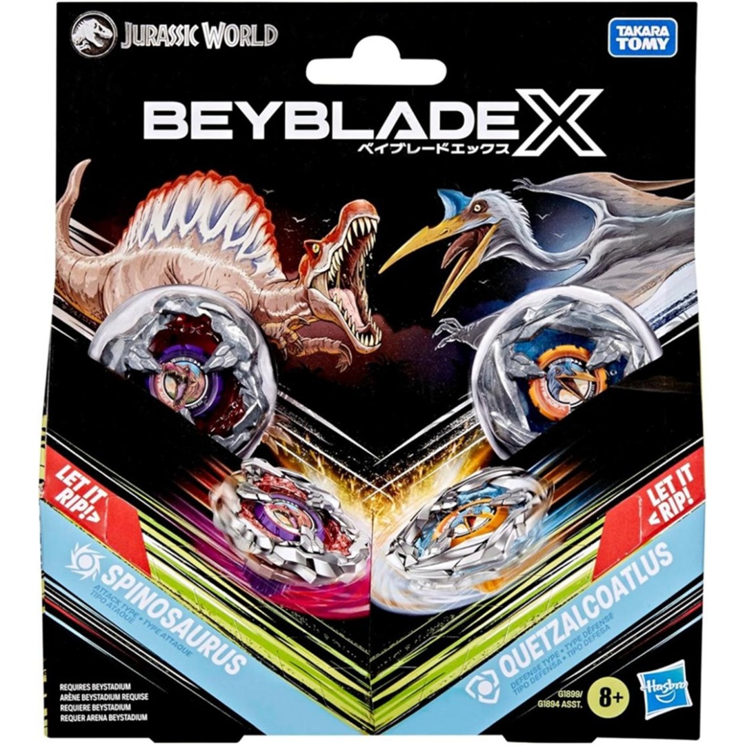 pos-5010996332875-eafb2053de14fc8927264de5ba9d613a.jpg Beyblade X Spinosaurus & Quetzalcoatlus Dual Pack - Image 1