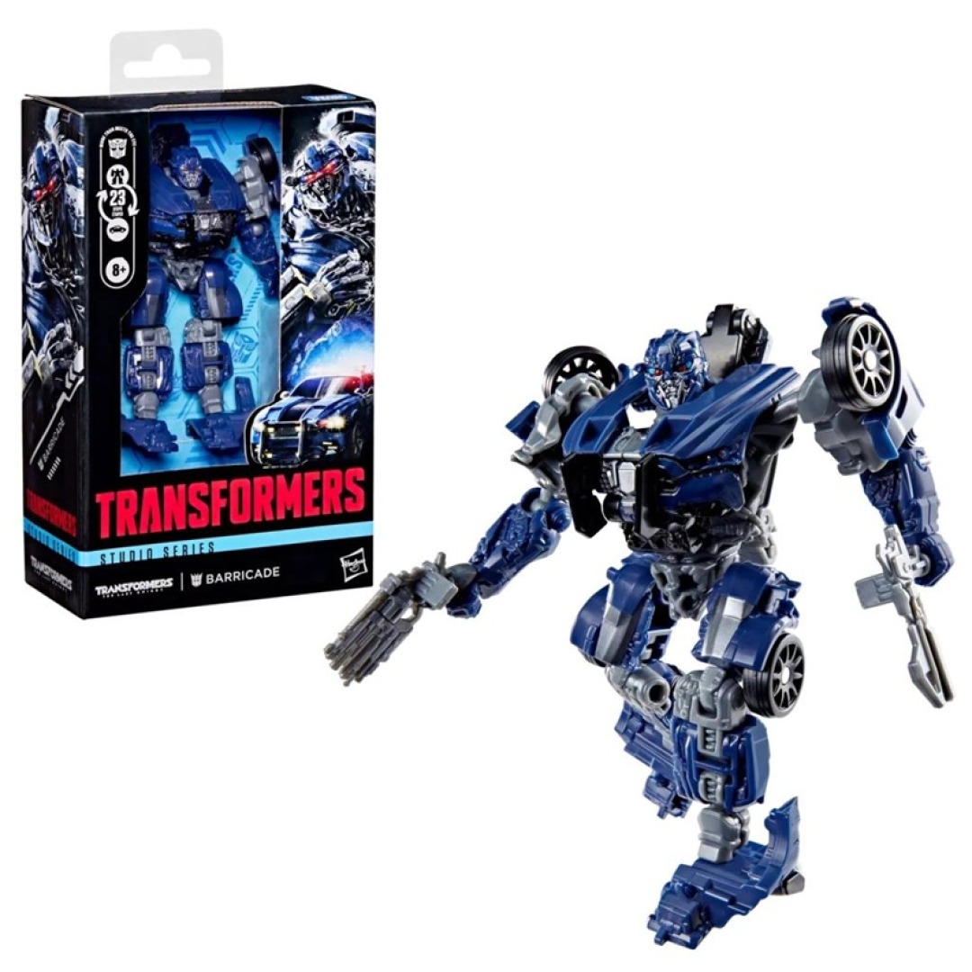 pos-5010996380791-5f85091177af6fef205de64741f42038.jpg Transformers Barricade Deluxe Class Hasbro Figure - Image 1