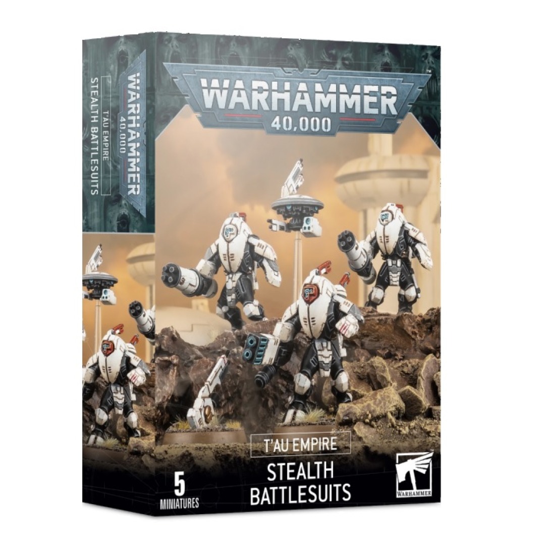 pos-5011921091966-44af364dcf4c3f225e3da2e0ad74d8ae.jpg Warhammer 40,000 T'Au Empire Stealth Battlesuits (56-14) - Image 1