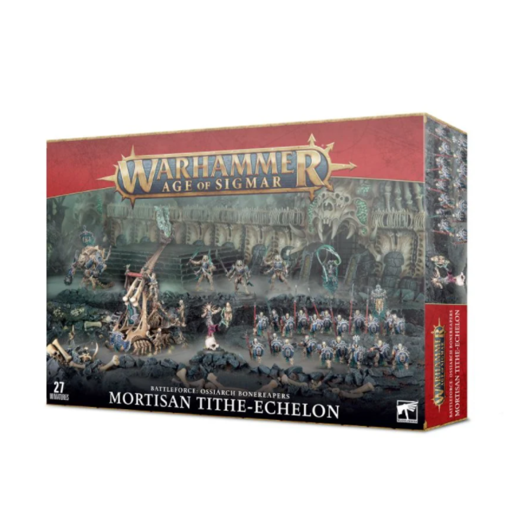 pos-5011921142910-7fa64999d4282e43b61dd4af4b45c13c.png Warhammer Age Of Sigmar Battleforce Ossiarch Bonereapers Mortisan Tithe-Echelon (94-34) - Image 1
