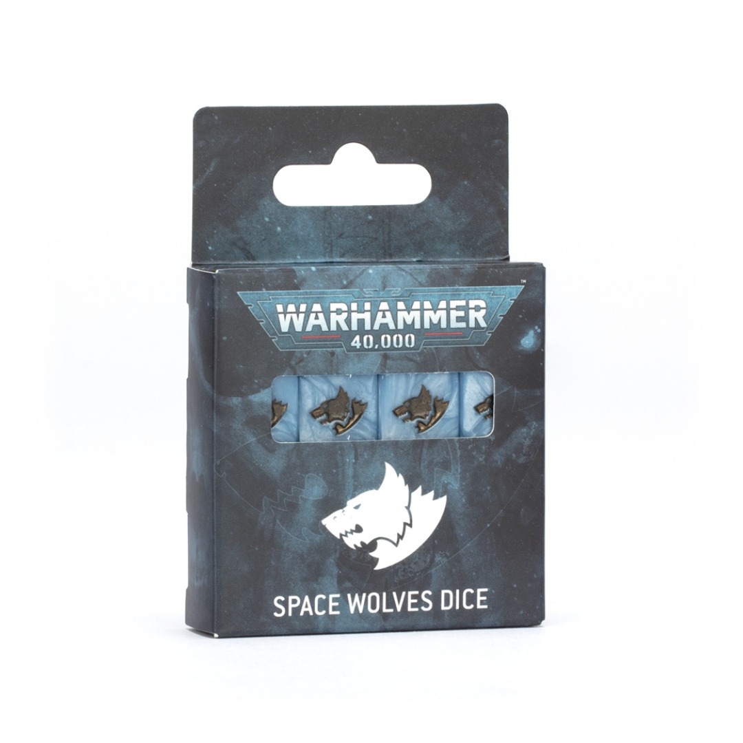 pos-5011921184613-6ede75f46e15d9b02256a7129a137607.jpg Warhammer 40,000 Space Wolves Dice (53-27) - Image 1
