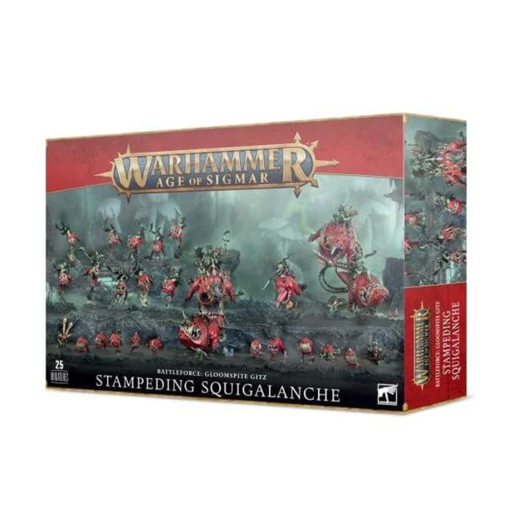 pos-5011921204274-88c0a5a79171470a1c99b9fa57245820.jpg Warhammer Age Of Sigmar Battleforce Gloomspite Gitz Stampeding Squigalanche (89-80) - Image 1