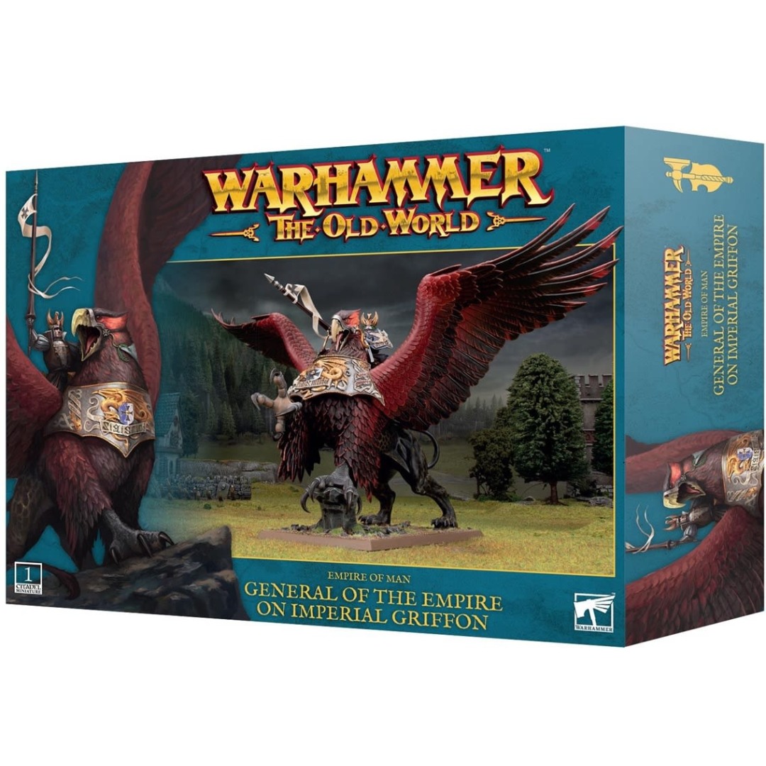 pos-5011921206339-c7460f5009af616266db73ced3b5cac1.jpg Warhammer The Old World Empire Of Man General Of The Empire On Imperial Griffon (06-103) - Image 1