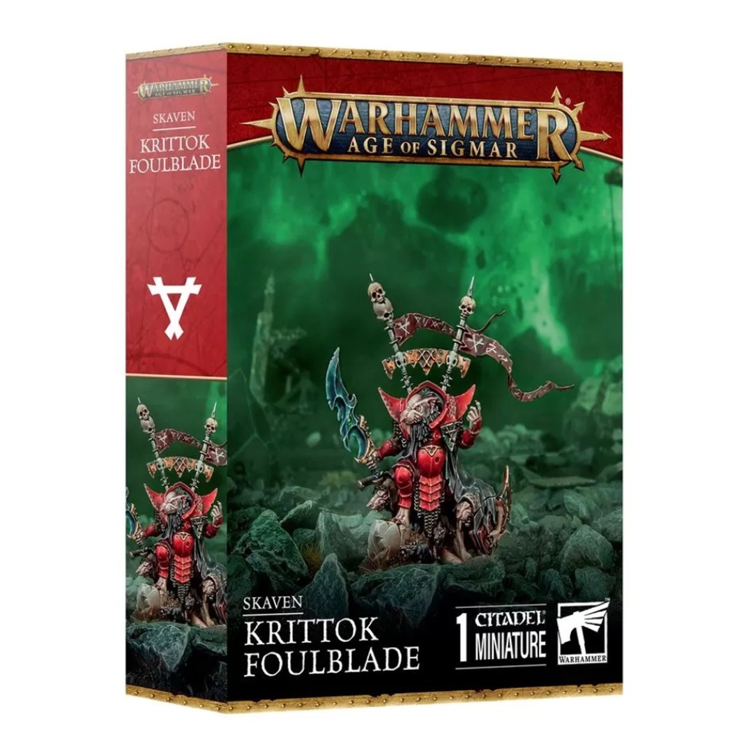 pos-5011921219100-af9c47f140ec843c1ee5c1bcfcb1a150.jpg Warhammer Age Of Sigmar Skaven Krittok Foulblade (90-49) - Image 1