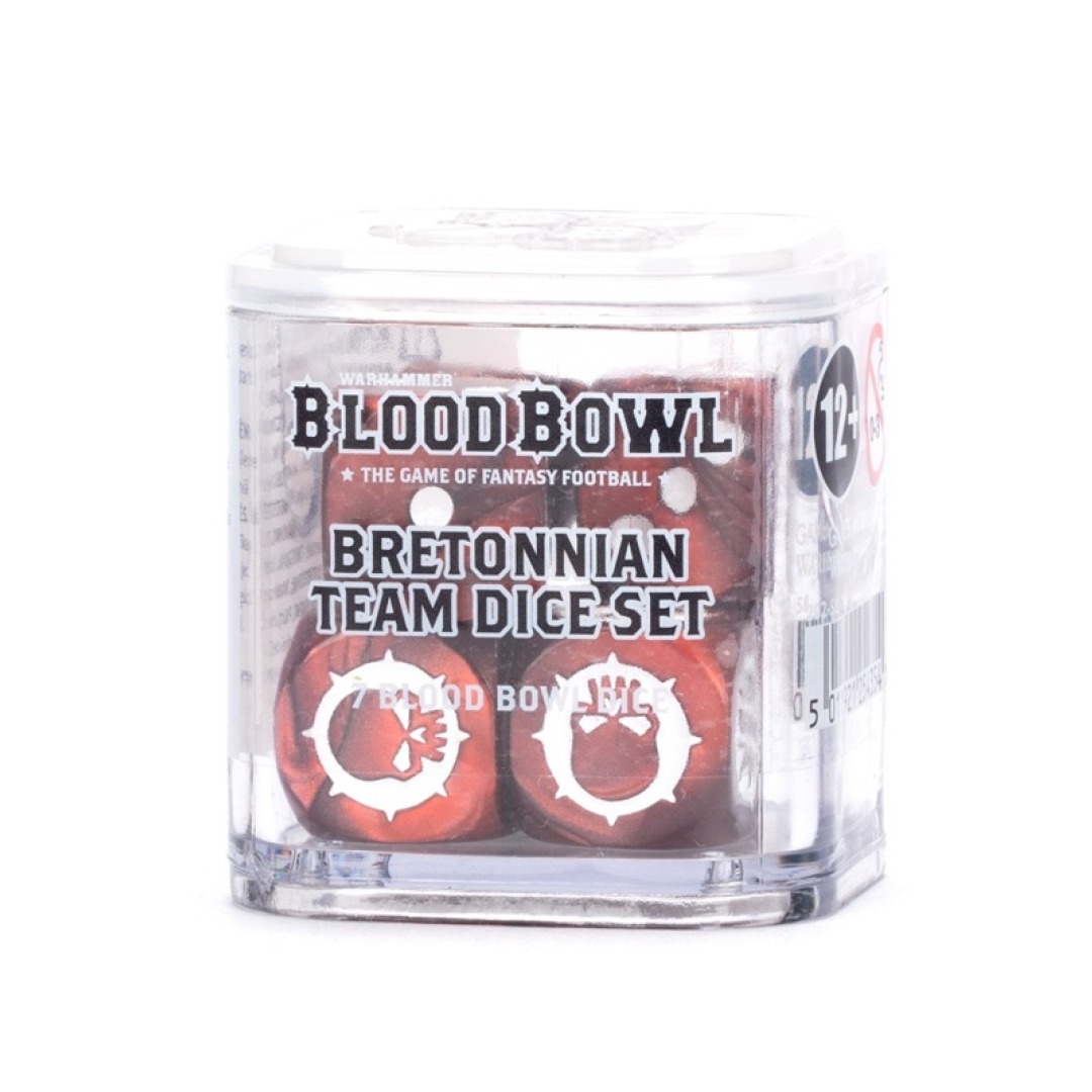 pos-5011921254354-bef9009c421783d91f67a2b398f67a37.jpg Blood Bowl Bretonnian Team Dice (202-58 - Image 1