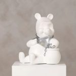 Disney Winnie The Pooh White & Silver Money Bank