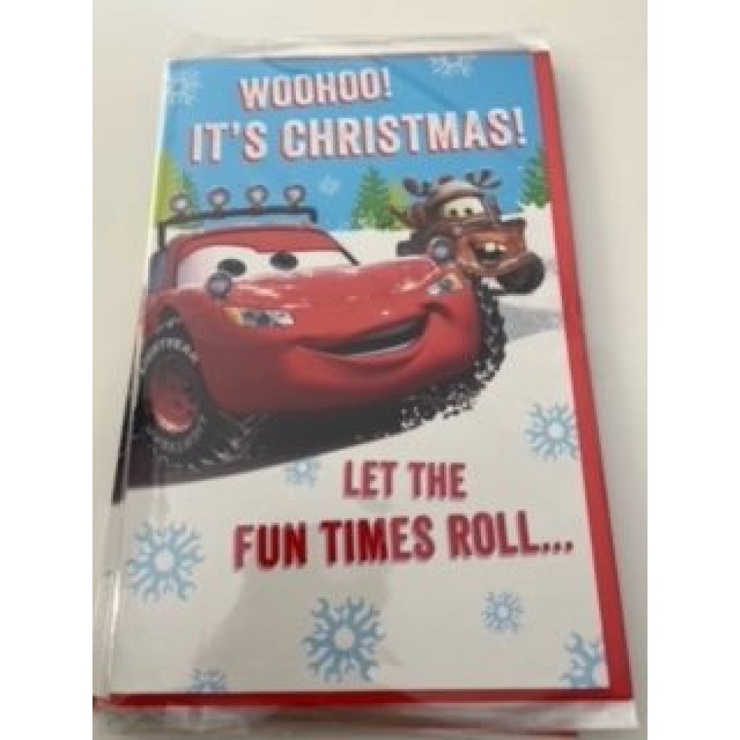 pos-5034933802481-ae8f51e46fcfe89c5cfa7f38d397a276.jpeg Disney XMAS - Cars Card - Image 1