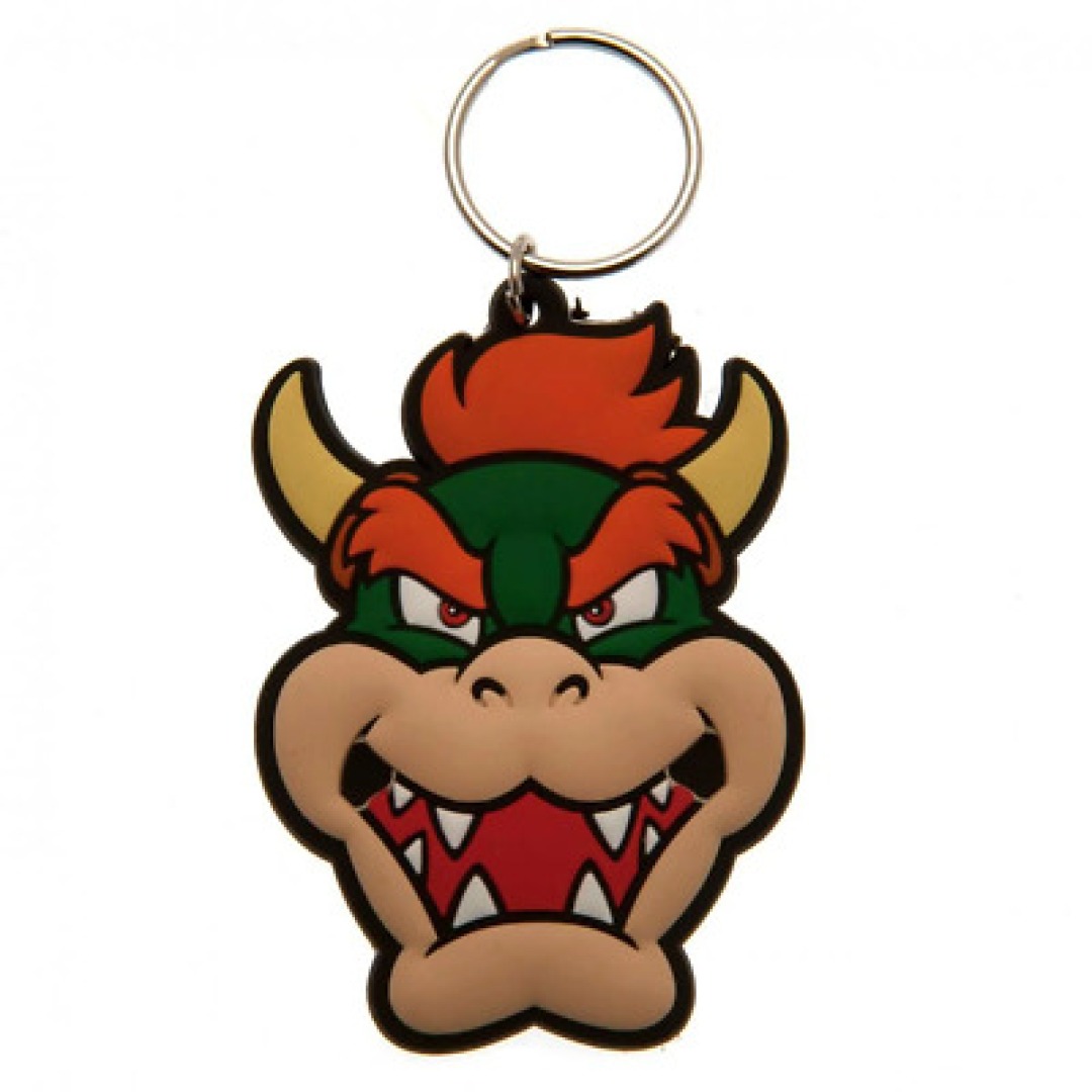 pos-5050293387031-b49fb4cc5dc8d8e6e8c14cf8c19b7907.jpg Super Mario Bowser Rubber Keychain - Image 1