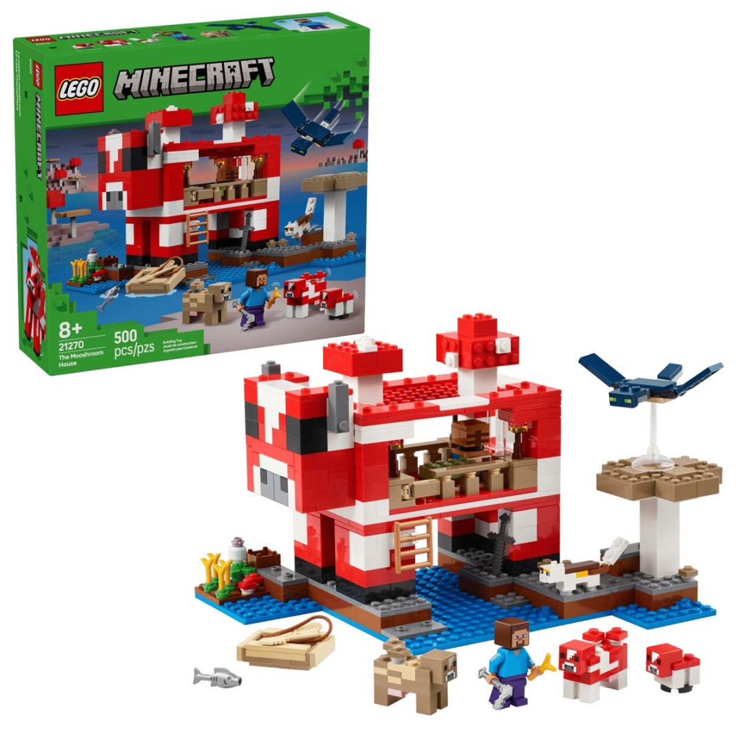 256a616aae6613b97ef22619b4879912.jpg LEGO Minecraft 21270 The Mooshroom House - Image 1