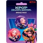 K-Pop Demon Hunters 3 Badge Pack