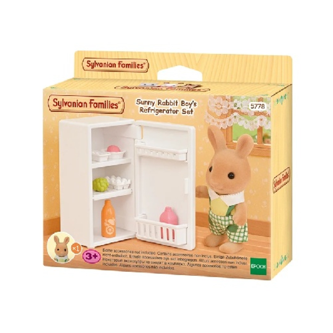 30e02eb371184a092f1032a9cc1b3310.jpg Sylvanian Families Sunny Rabbit Boy's Refrigerator Set - Image 1