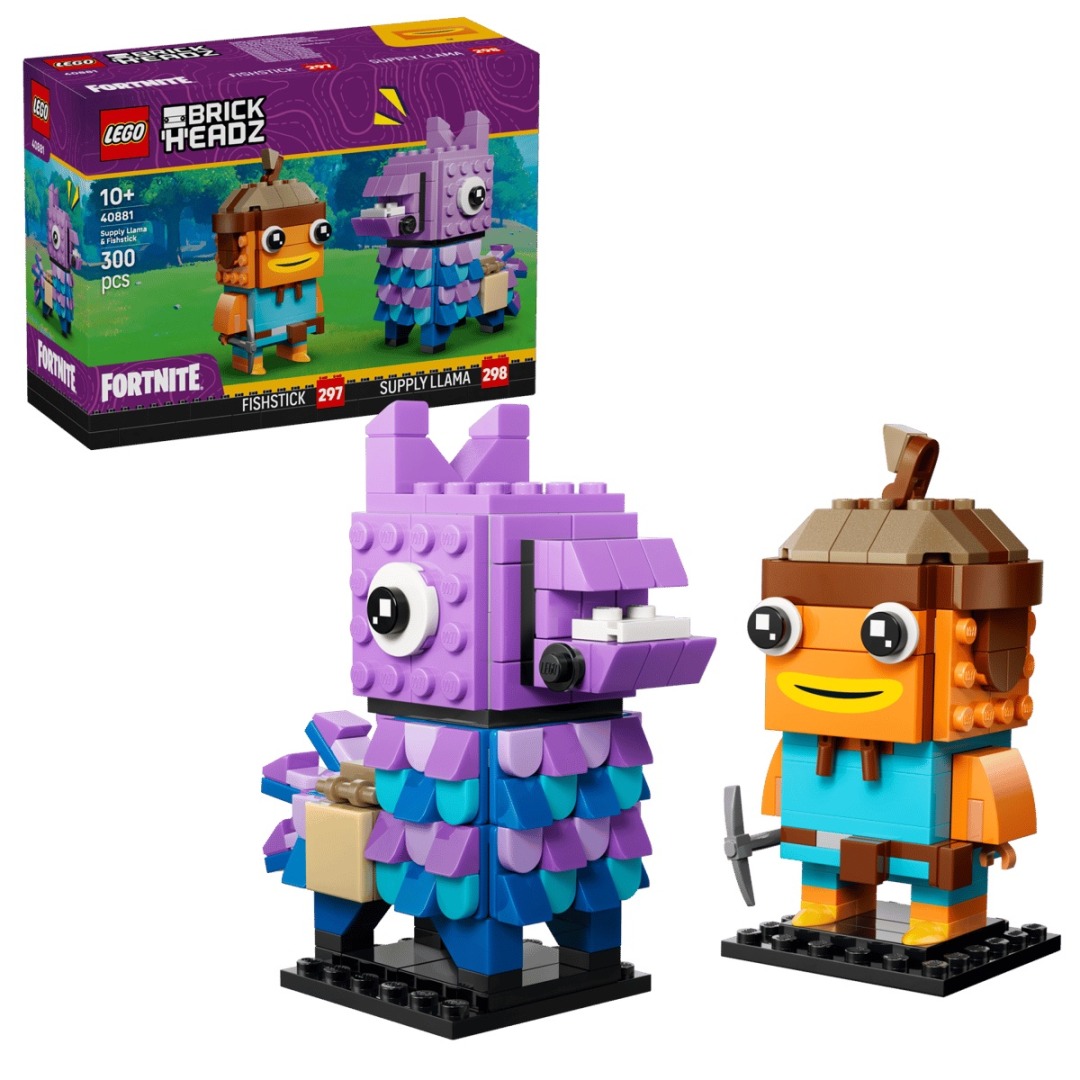 34f4d398d819b962ae8635de70f2feb6.jpg LEGO BrickHeadz 40881 Supply Llama and Fishstick Figures - Exclusive - Image 1