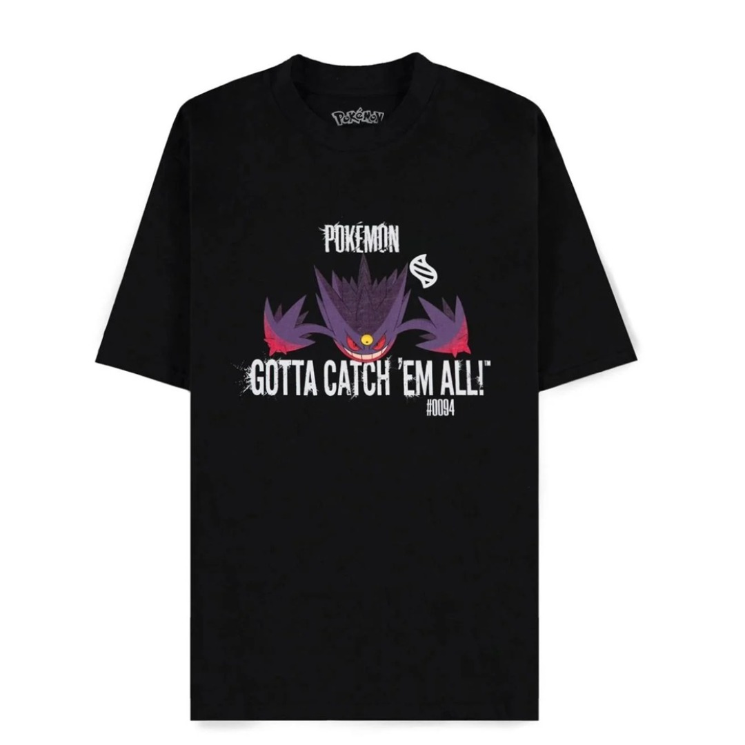8601e0934c165e31a23876e574db8349.jpg Pokemon Mega Gengar Black T-Shirt Loose Fit (XXL) - Image 1