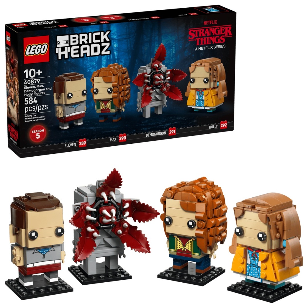 8868af8e65997bed7820e1272febfc8b.jpg LEGO BrickHeadz 40879 Eleven, Max, Demogorgon and Holly Figures - Image 1