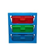 LEGO Iconic 3-Drawer Rack Blue