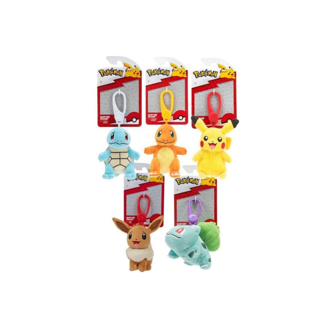 ab55b087691cbbcd55a50895790d3052.jpg Pokemon Random Clip-On Plush - Image 1