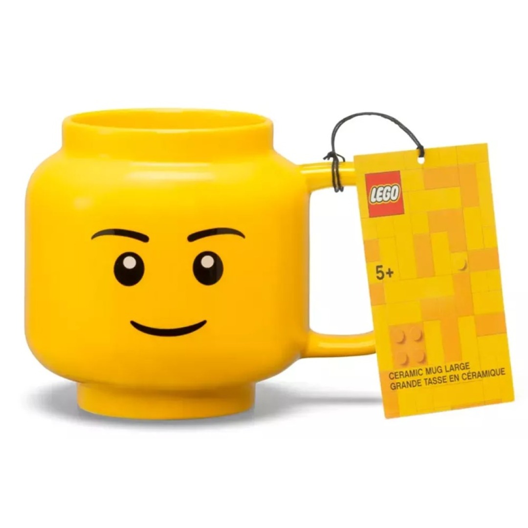 b526f21b57efd4356fb8c37d0d677a0b.jpg LEGO Ceramic Mug Head Boy 530ml - Image 1