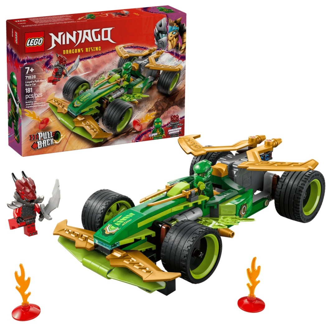 d4a389dab13ecc20fcf6e7bc9e858813.jpg LEGO Ninjago 71828 Lloyd's Pull-Back Race Car - Image 1