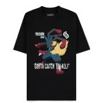 Pokemon Mega Lucario Black T-Shirt Loose Fit (L)