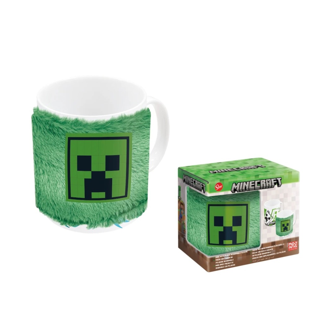 0da3a1281b8f5f67c4f36a6a6940bf28.jpg Minecraft Plush Sleeve Mug - Image 1