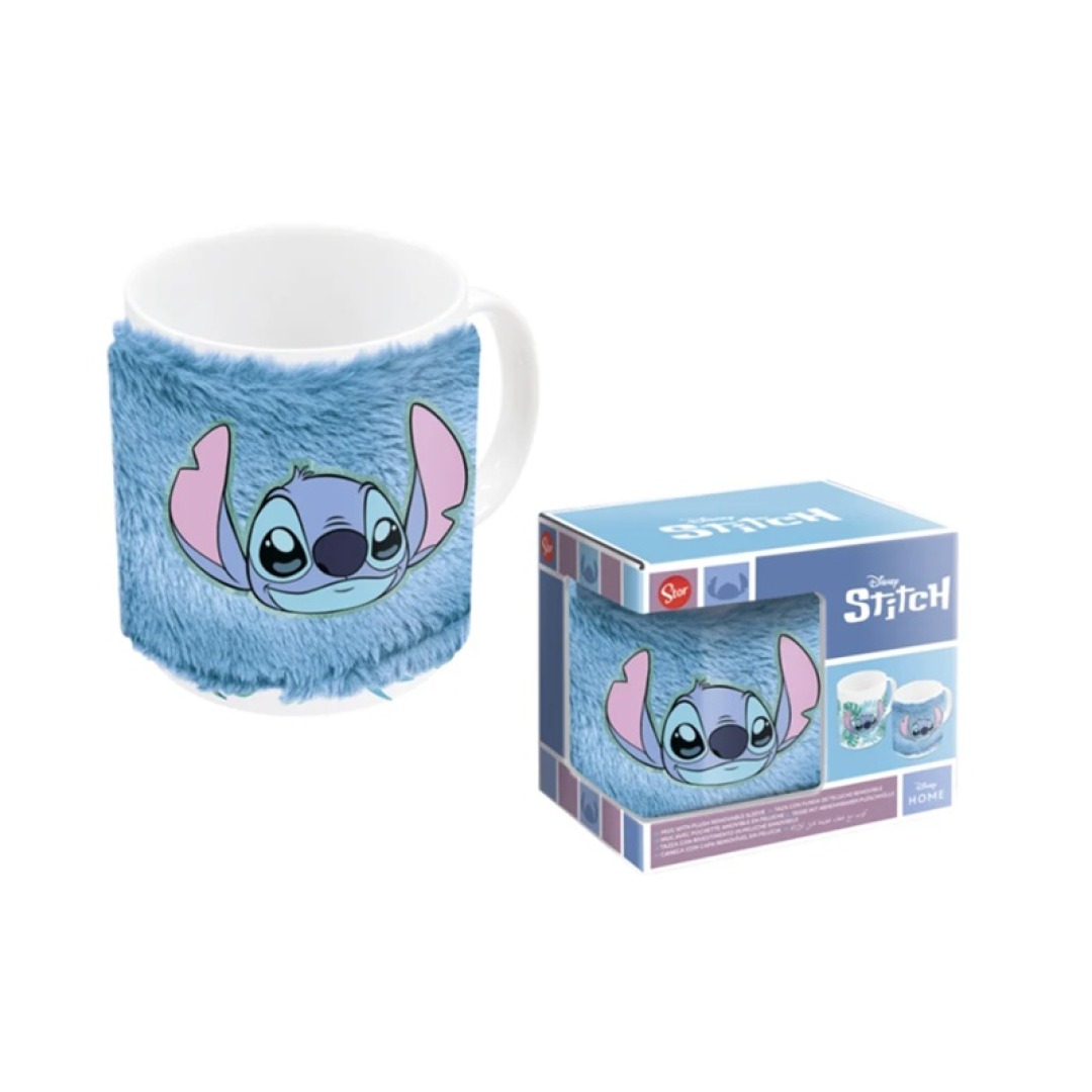 106f7e15fc43584f9ebd4f22f5ce961e.jpg Disney Stitch Plush Sleeve Mug - Image 1
