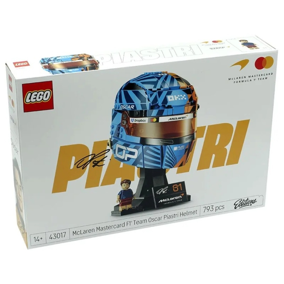 2cd3419eec00d77e00c9ca8a21fc66ee.jpg LEGO Editions 43017 McLaren Mastercard F1 Team Oscar Piastri Helmet - Image 1