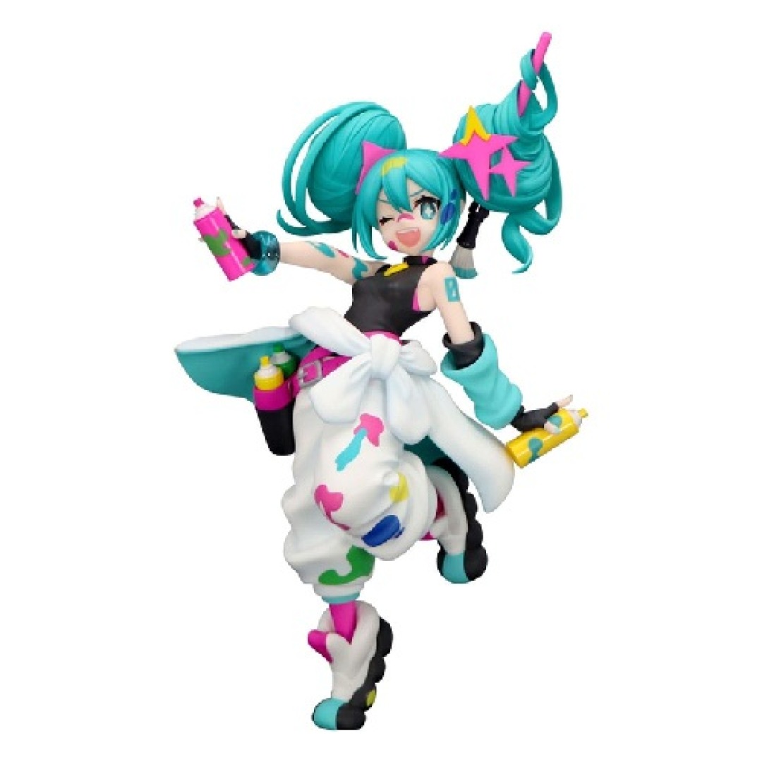 363fe290866388ae8c585f71557beaf9.jpg Hatsune Miku Trio Try It Miku Paint Girl Furyu Statue - Image 1
