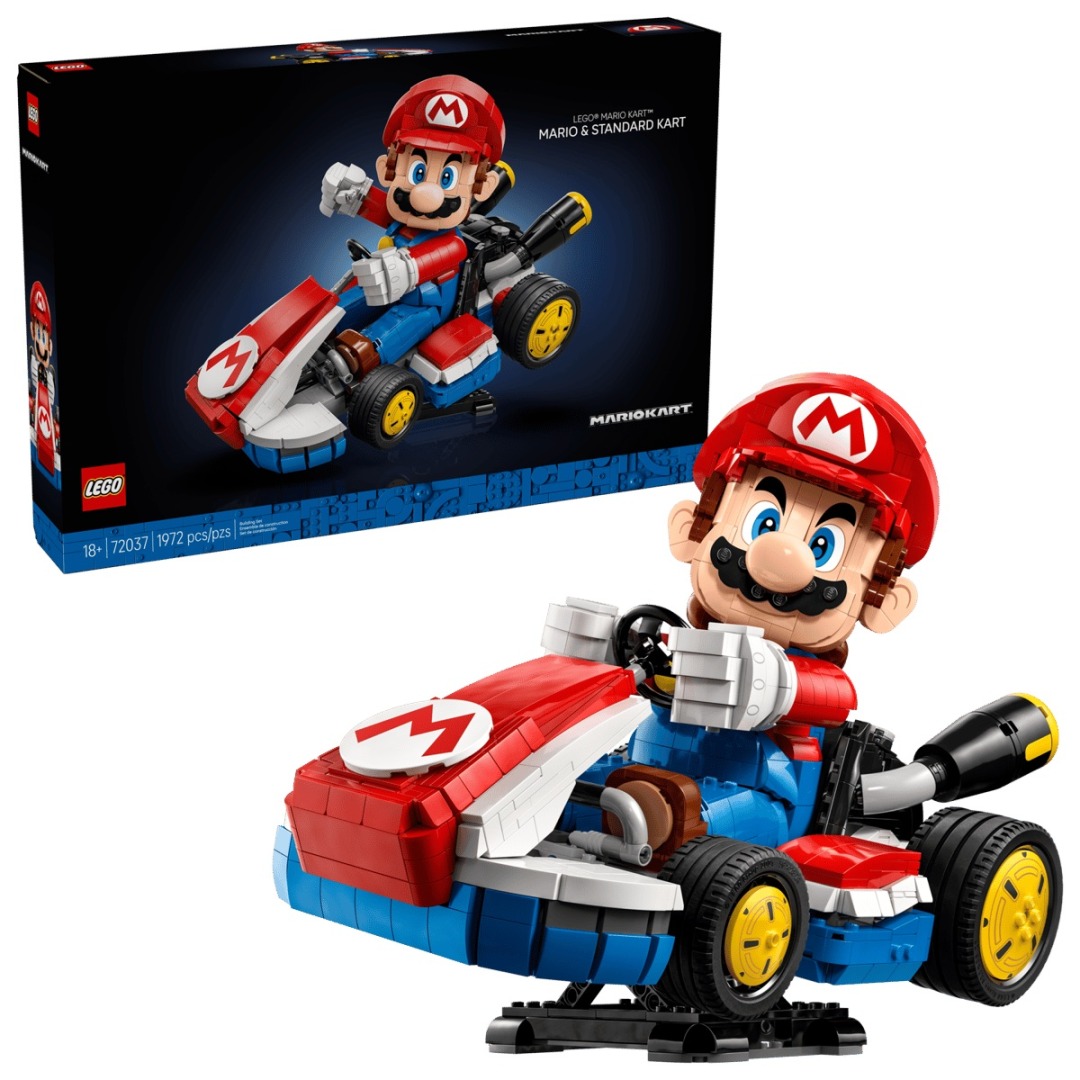 5c80ef3711b0052740134615b90642c2.jpg LEGO Super Mario 72037 Mario & Standard Kart - Exclusive - Image 1