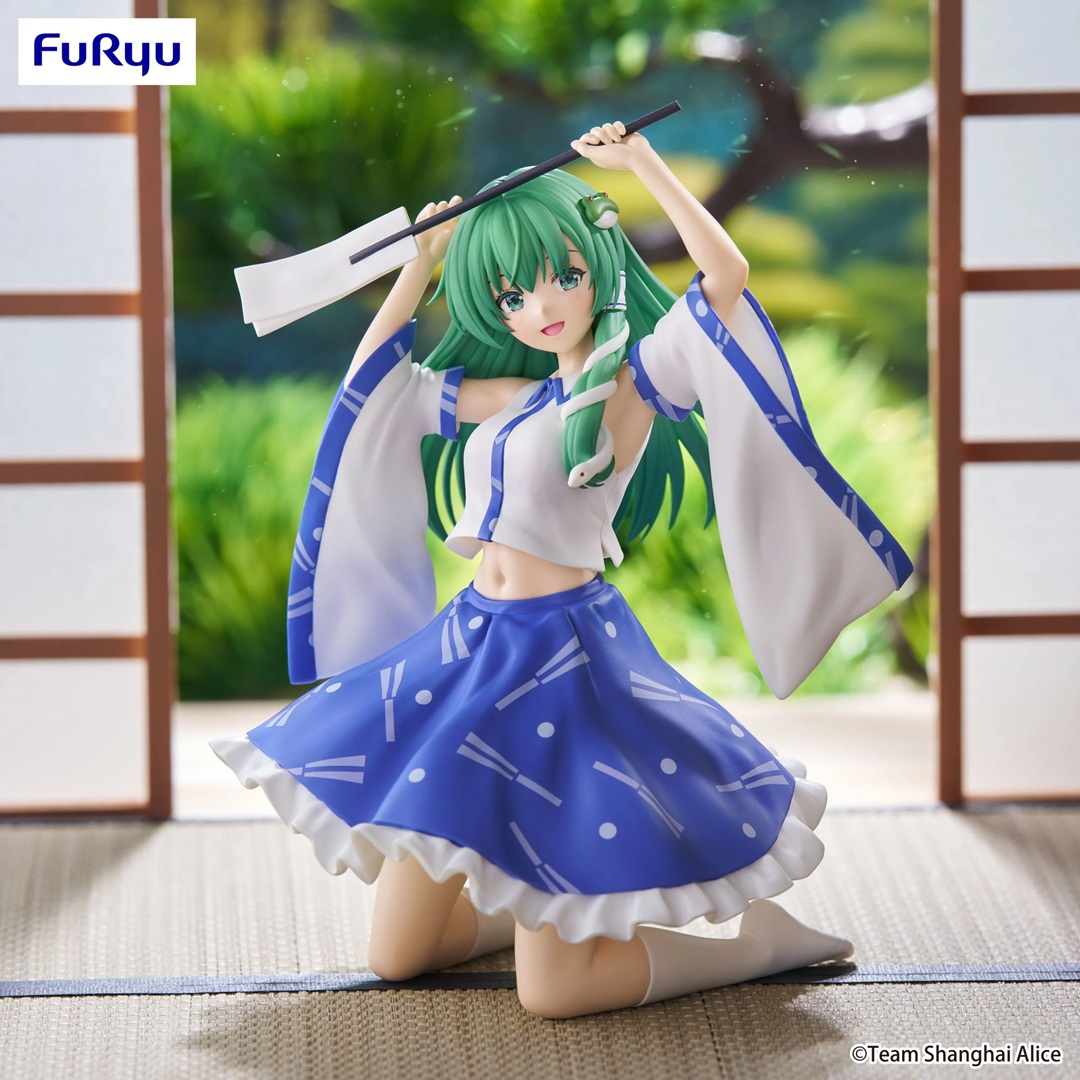 5d80eb05c0a5a68c4313fabc6a5bc466.jpg Touhou Project Sanae Kochiya Noodle Stopper Furyu Statue - Image 1