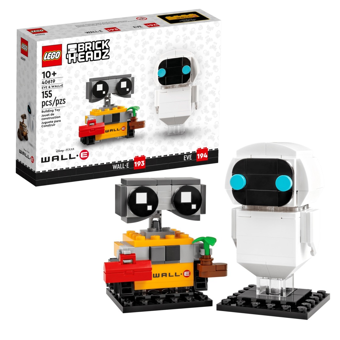 602e27cd4a2a2ef378feae87f0b88dec.jpg LEGO BrickHeadz 40619 Eve & Wall-E - Retired - Image 1