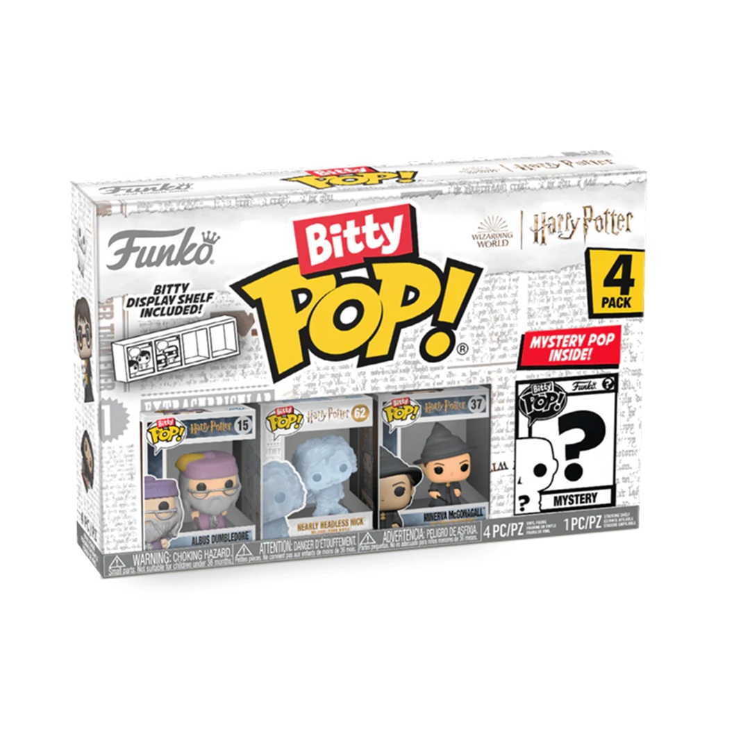 6243b54e9d3b39ff843ac8f16370e88f.jpg Funko Bitty POP! Harry Potter Dumbledore 4 Pack - Image 1