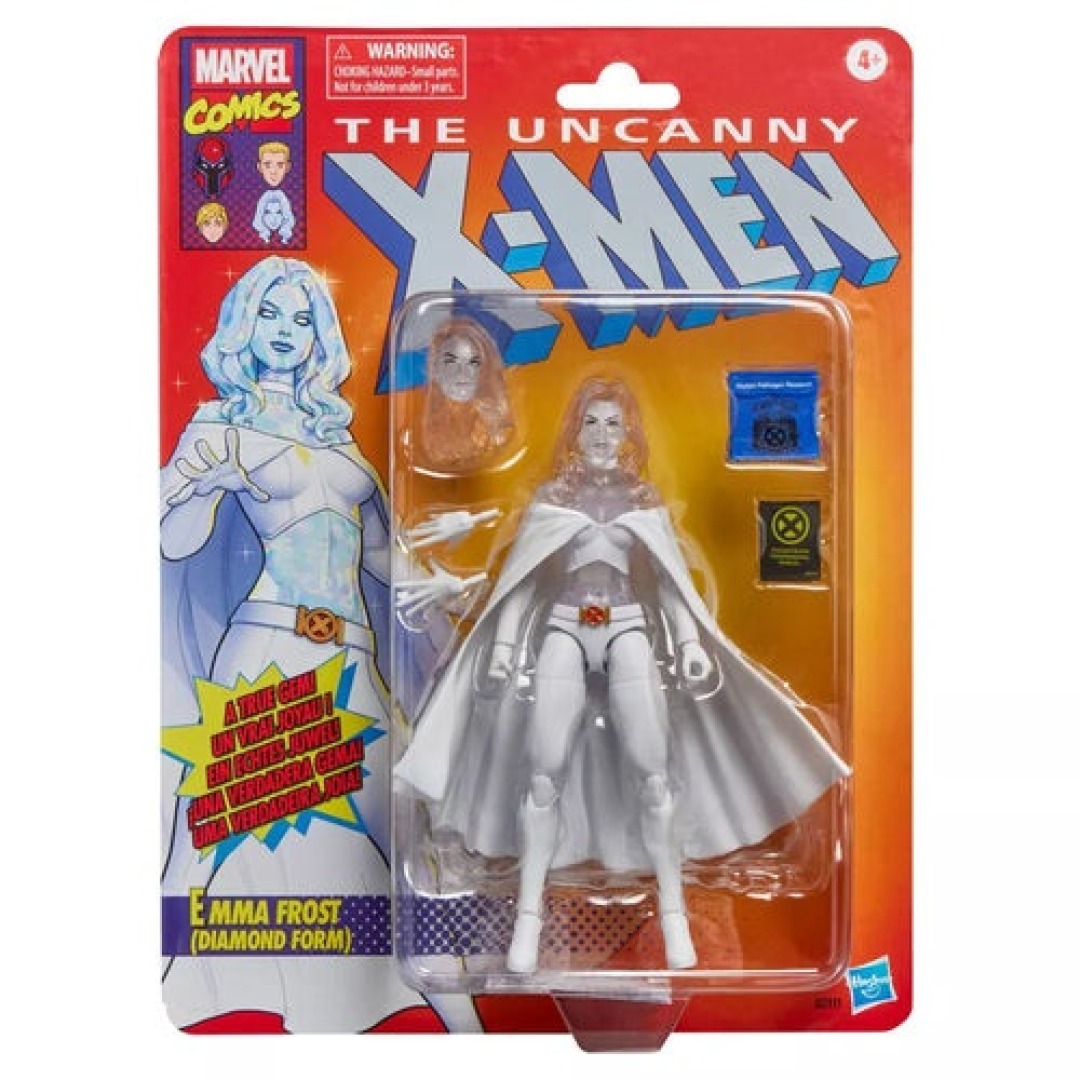 6d11a37608b07db04ec575cde5d357bd.jpg Marvel Comics X-Men Emma Frost "Diamond Form" Legend Series Hasbro Figure - Image 1