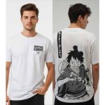 One Piece Straw Hat Crew Luffy White T-Shirt (M)