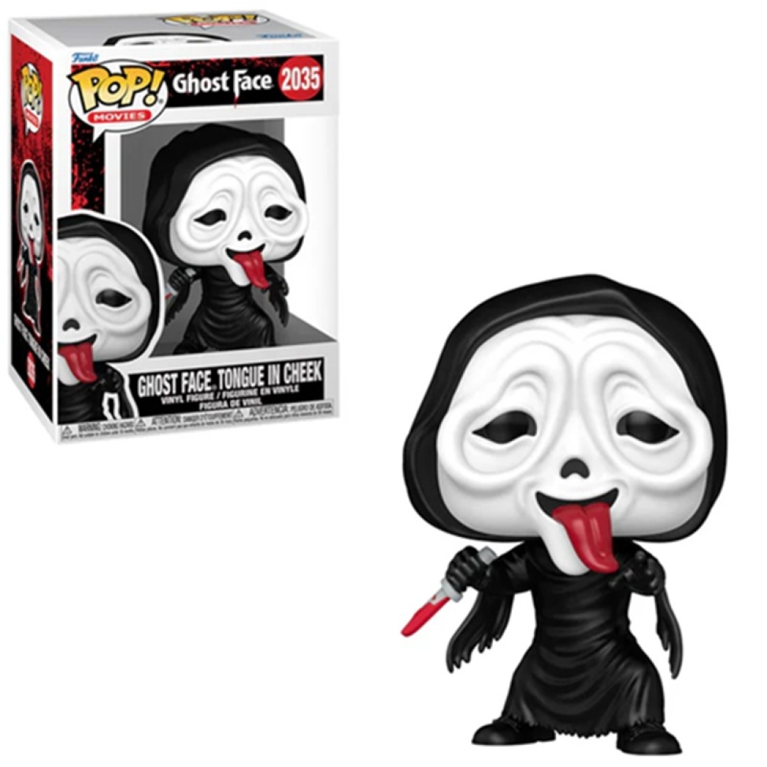 941ae70183f6dc641e72e70f1bd8f813.jpg Funko POP! Ghost Face N° 2035 - Ghost Face Tongue In Cheek - Image 1