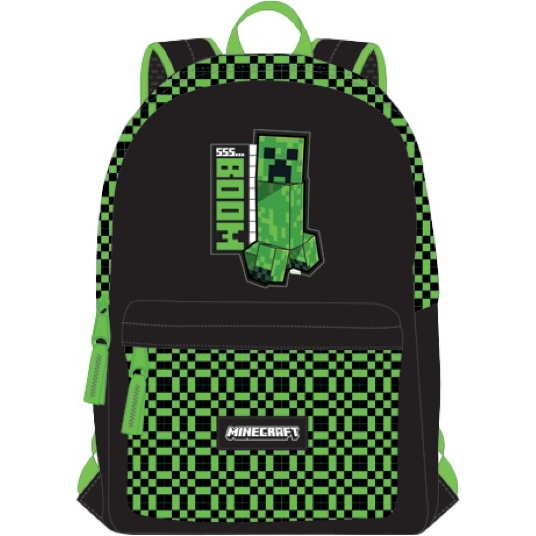 be0f49bcb5076fc21a9bbdaaf9a50887.jpg Minecraft Boom 1 Compartment Backpack + Pocket 42x30x18cm - Image 1