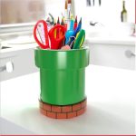 Super Mario Pipe Shaped Plant And Pen Pot