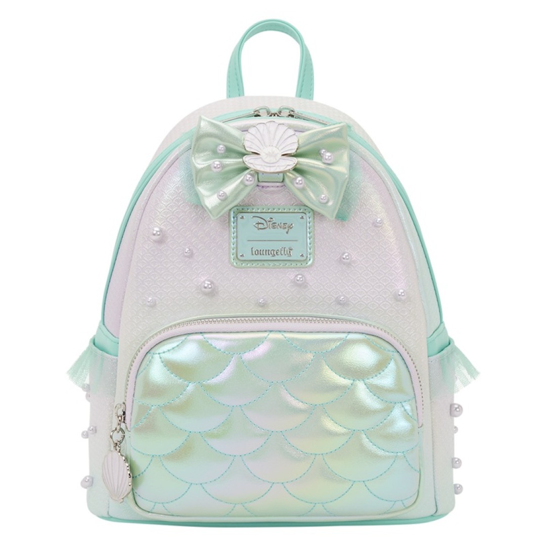 e0b10d1b1726779ea8717c863dedb117.jpg Disney The Little Mermaid Iridescent Pearl Loungefly Backpack - Image 1
