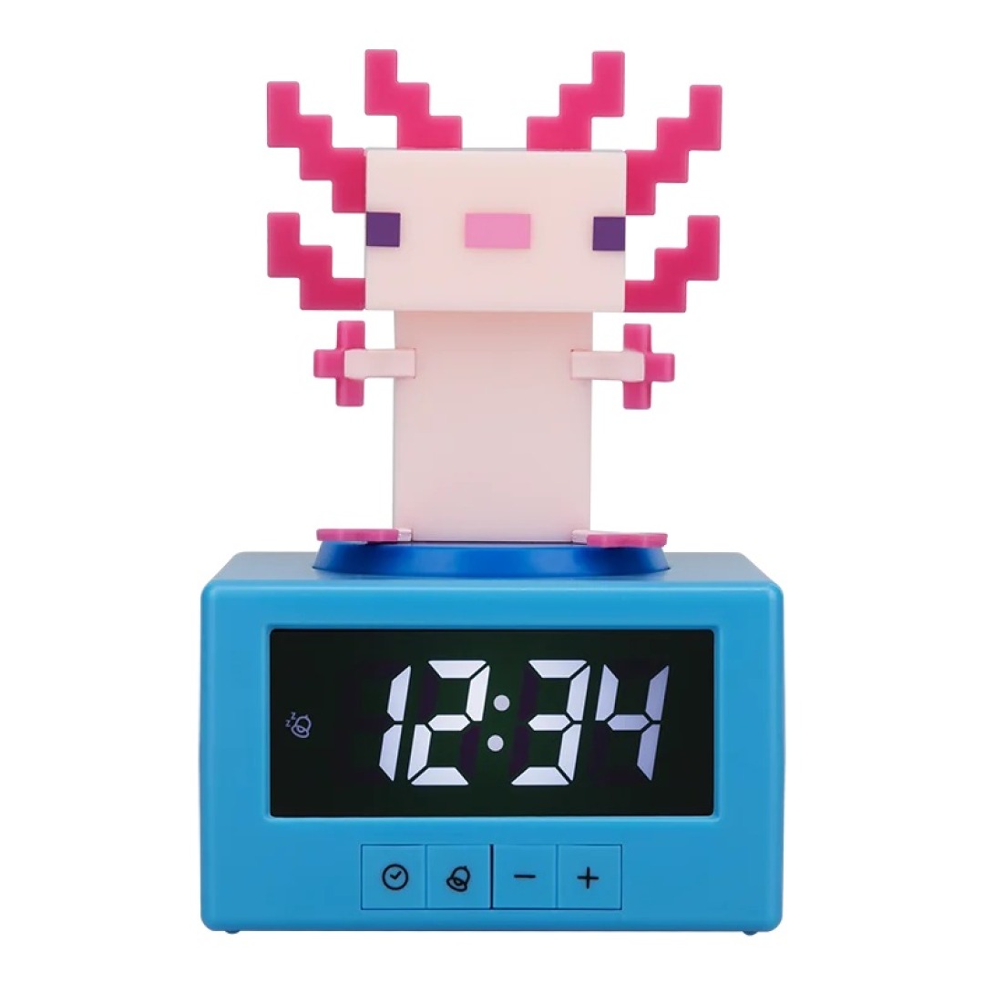 e4947bcd75302eeb3fc4cf4f259375a9.jpg Minecraft Axolotl Icon Lamp Alarm Clock - Image 1