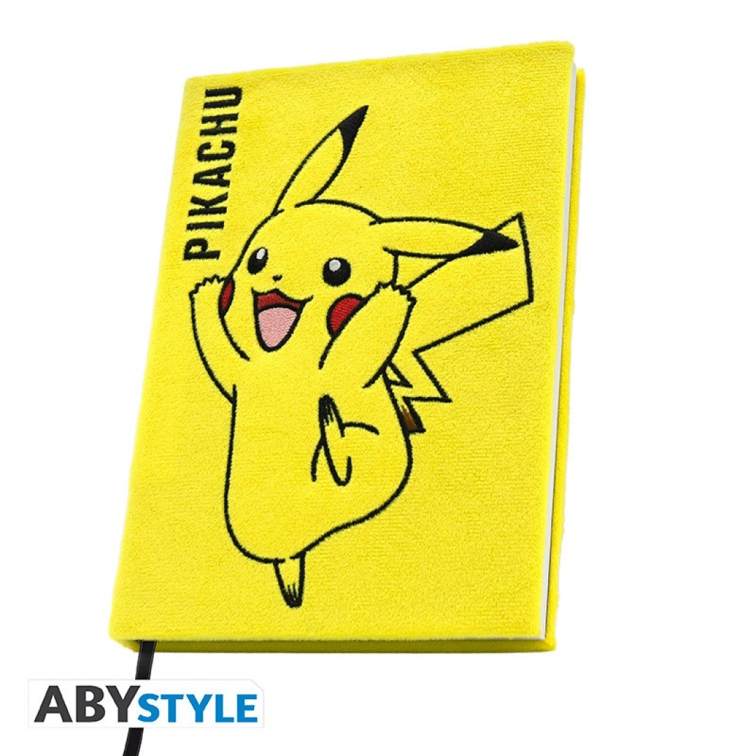 e8f1350db013e0ebea4c7d9c02468d1c.jpg Pokemon Pikachu Plush A5 Premium Notebook - Image 1