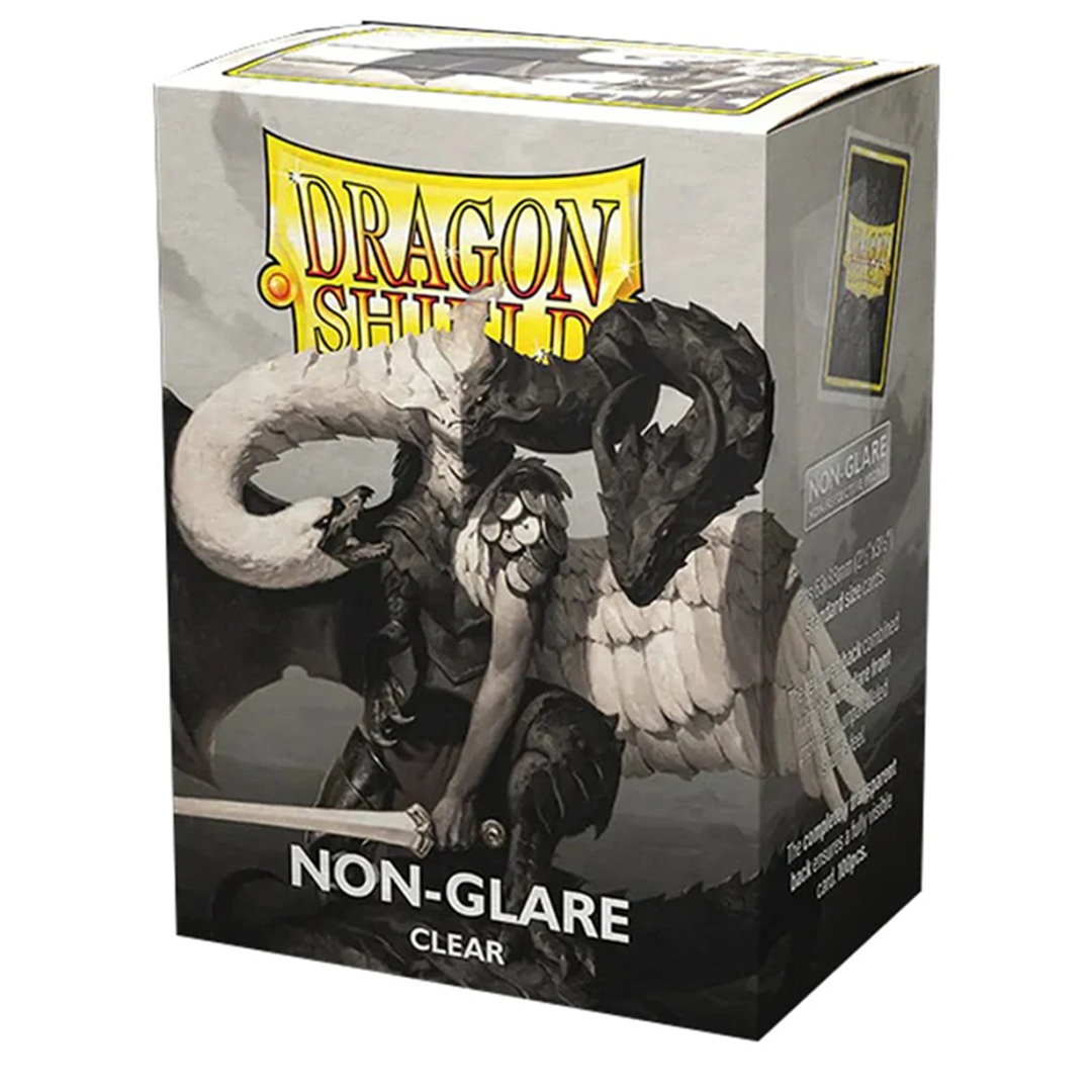0221feb886ed9e93ee021797fc42a00d.jpg Dragon Shield Non-Glare Clear Card Sleeves (100 Sleeves) - Image 1