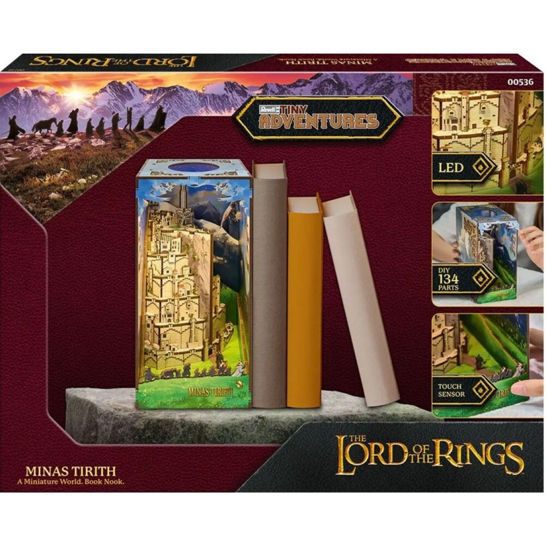 1b62d48374eb4ea739d3fe08f8d5b756.jpg DIY The Lord Of The Rings Minas Tirith Book Nook Kit - Image 1