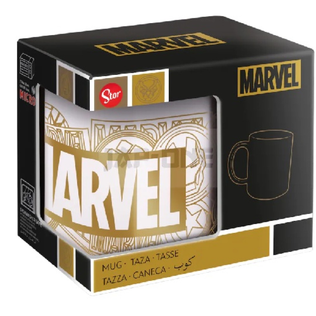 21bad7e657cf38522979497d24b2ccfd.jpg Marvel Logo Ceramic Mug - Image 1