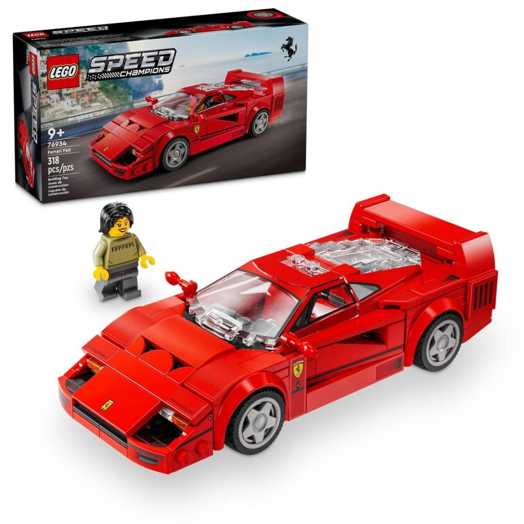 2dba4c06d4f05170c75bab27a5d24026.jpg LEGO Speed Champions 76934 Ferrari F40 Supercar - Image 1