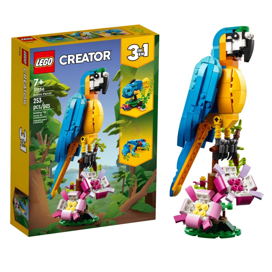 377f1df9e7554fe98fe51360d7f86ec3.jpg LEGO Creator 31136 Exotic Parrot - Image 1