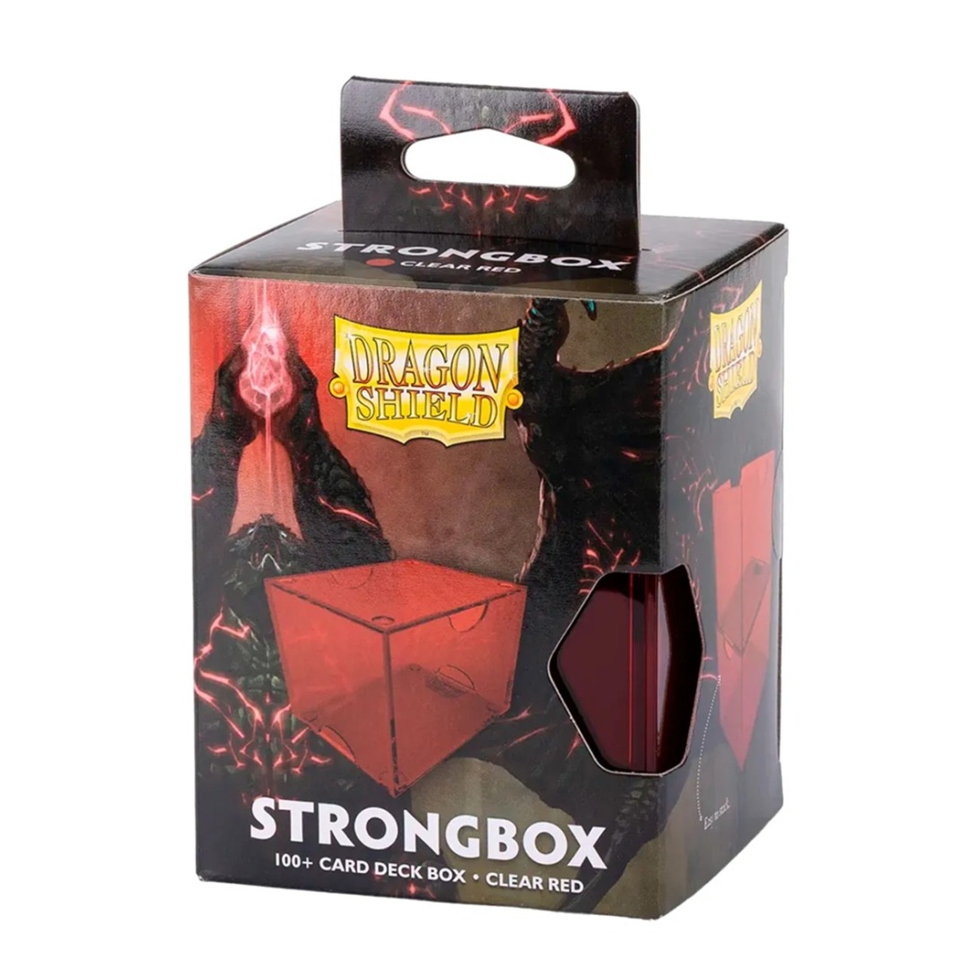 3b558f2ed67e2242c229daadeba6b534.jpg Dragon Shield Strongbox Box Clear Red - Image 1