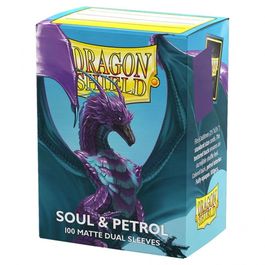40b54abe97ebd694b6955a7996cb2199.jpg Dragon Shield Matte Soul & Petrol Dual Sleeves (100 Sleeves) - Image 1