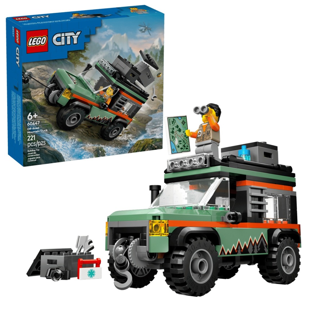 4c5d3d6984258d446e1b6fbb3c888c02.jpg LEGO City 60447 Off-Road 4x4 Mountain Truck - Image 1