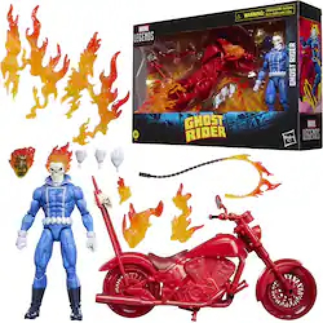 4d146bf3cabbe76bc2e7b0ceabf4c884.jpg Marvel Ghost Rider Legend Series Hasbro Figure - Image 1