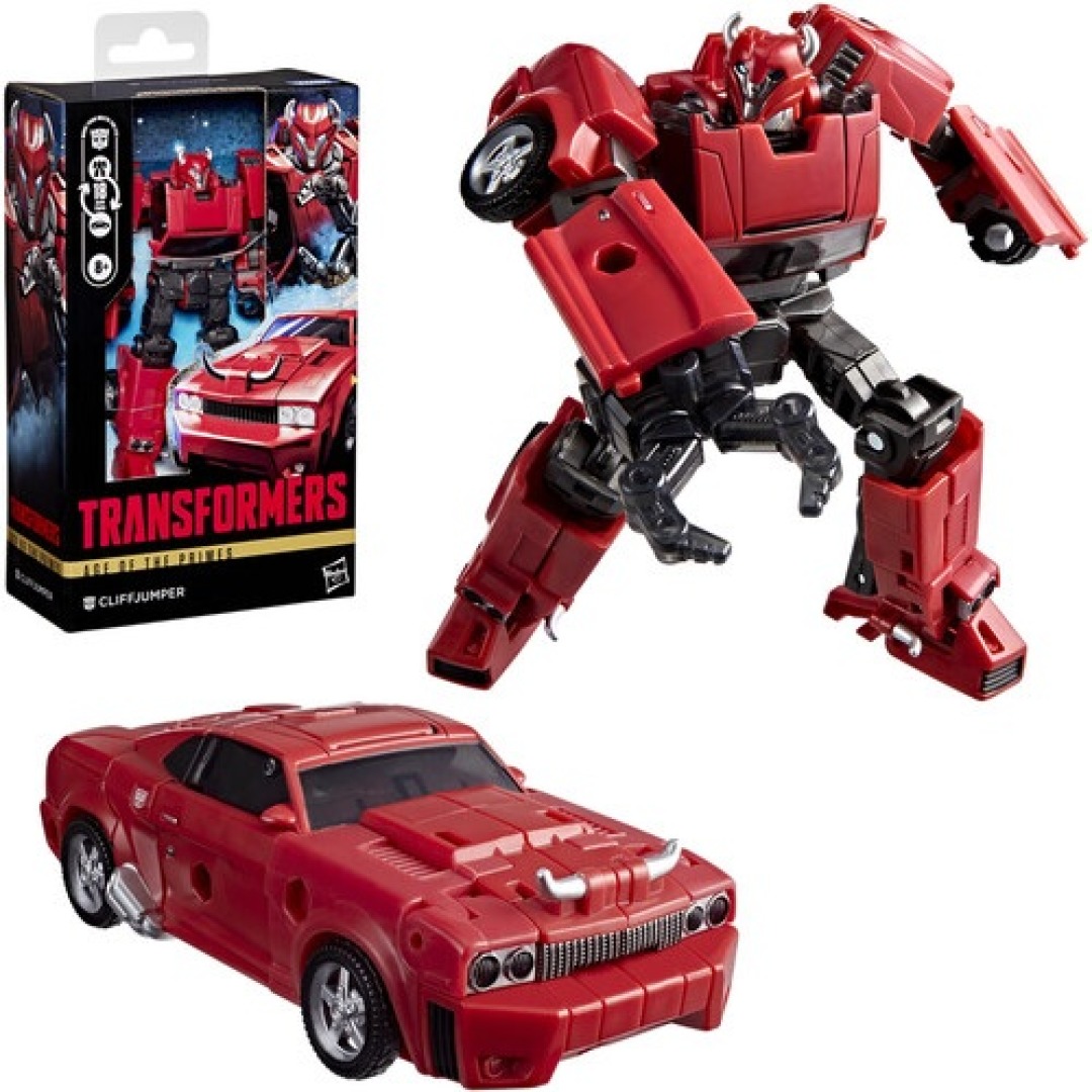 644472b50b7dd205aa1d88c474805db2.jpg Transformers Age of the Primes Cliffjumper DLX Class Hasbro Figure - Image 1