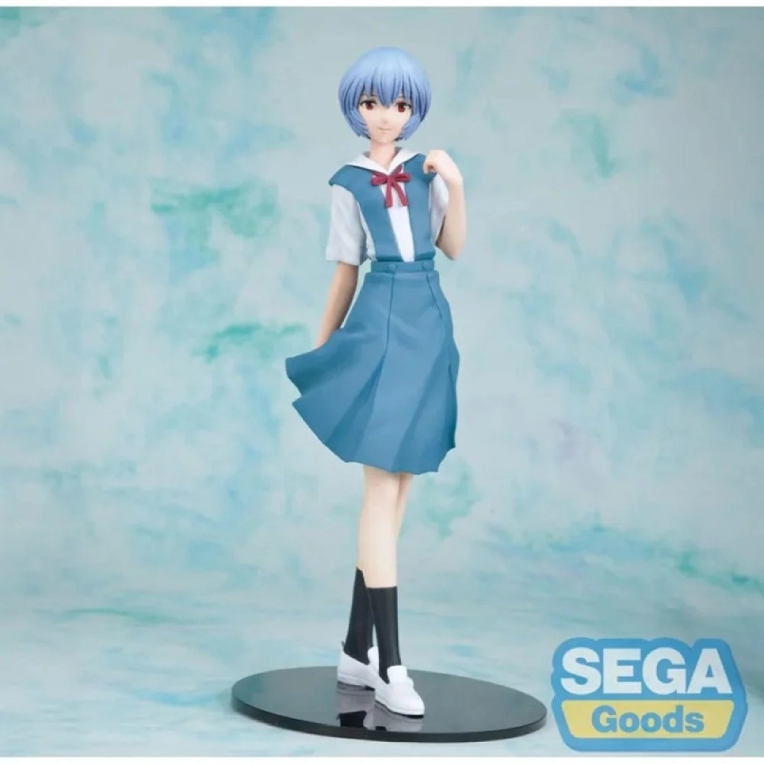 6d23fcd85df2b89a2049555162ae3b44.jpg Evangelion Rei Ayanami (Uniform Ver.) Sega Goods Figure - Image 1